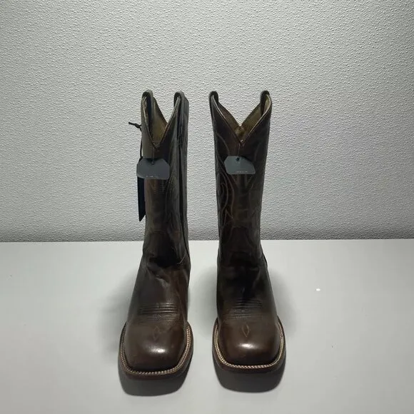 NEW SHYANNE SUZANNE Western Boots - Square Toe Women's Size 8.5 Leather Stitched
