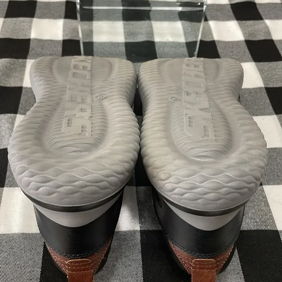 NEW! Skechers Delson 3.0 Cicada Slip On Memory Foam Shoes Sneaker 12 Wide