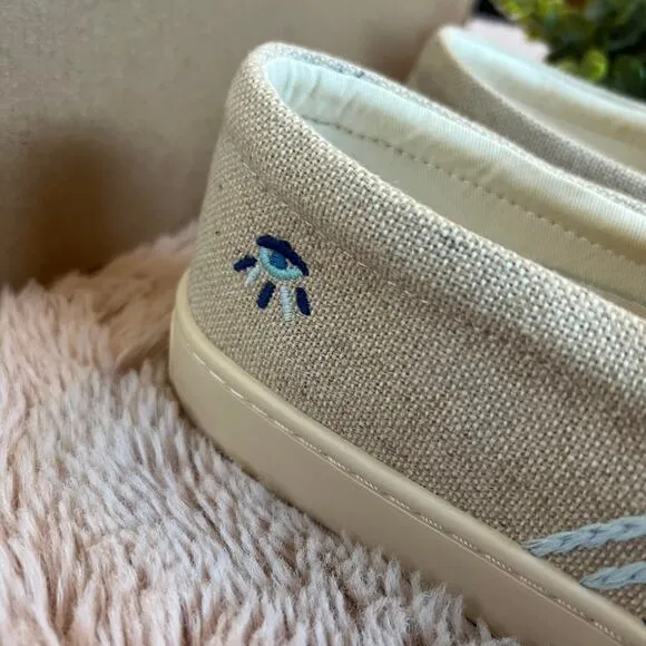 NEW Soludos Bondi Wave Embroidered Slip On Sneakers Size: 9.5