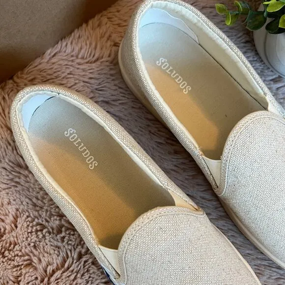 NEW Soludos Bondi Wave Embroidered Slip On Sneakers Size: 9.5