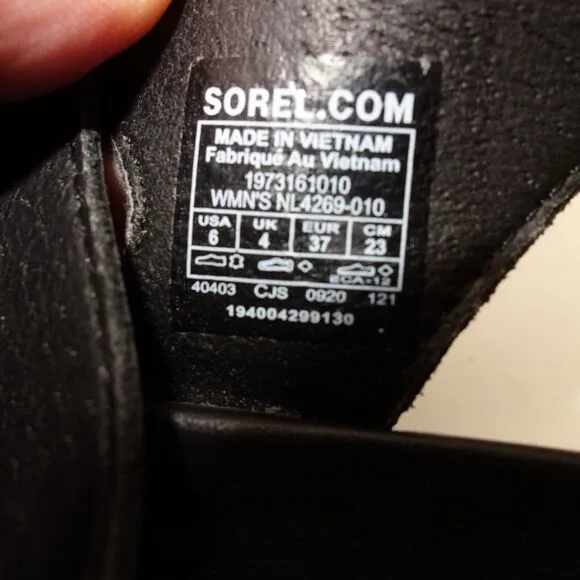 NEW Sorel Flatform Roaming Multi Strap Black Sandals Shoes Women's 6