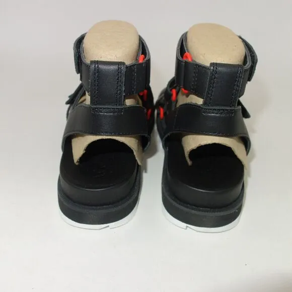 NEW Sorel Flatform Roaming Multi Strap Black Sandals Shoes Women's 6