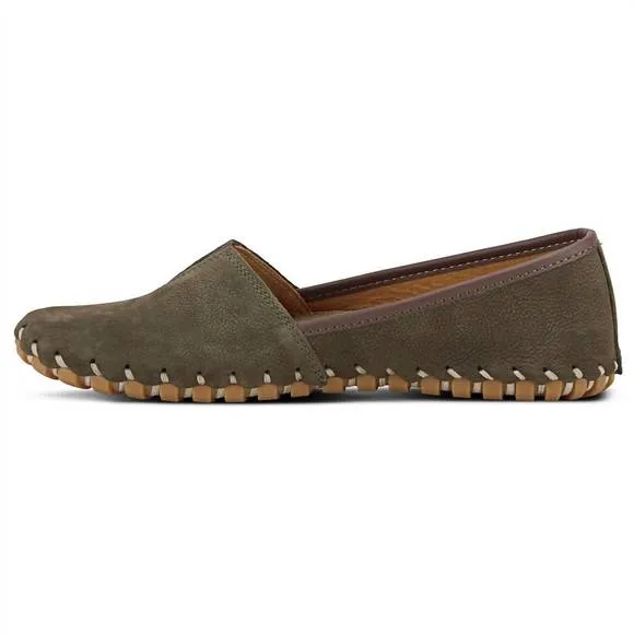 NEW SPRING STEP SHOES women's kathaleta slip on shoes in dark olive