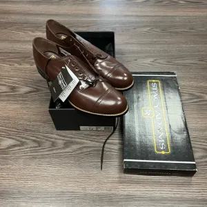 NEW Stacy Adams Madison Brown Cap Toe Oxfords 12 D