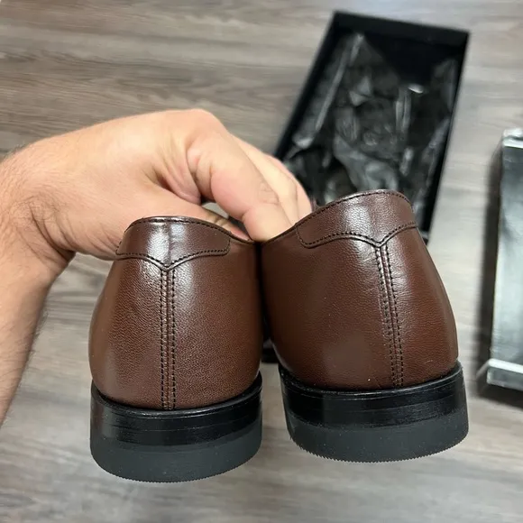 NEW Stacy Adams Madison Brown Cap Toe Oxfords 12 D