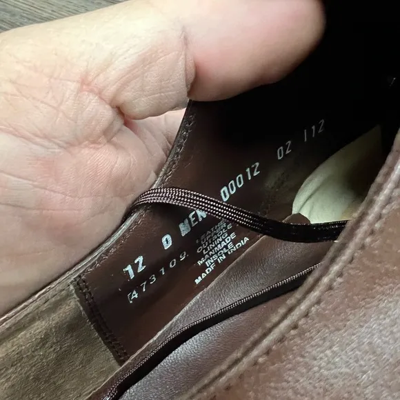 NEW Stacy Adams Madison Brown Cap Toe Oxfords 12 D