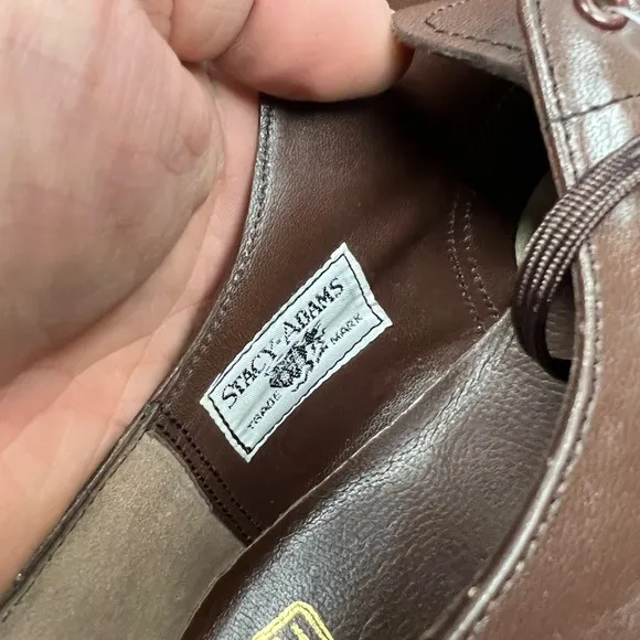 NEW Stacy Adams Madison Brown Cap Toe Oxfords 12 D