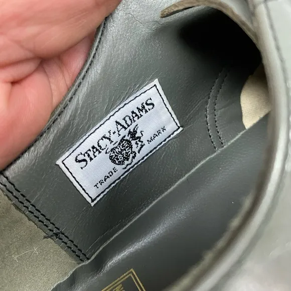 NEW Stacy Adams Madison Steel Gray Oxfords 12 D