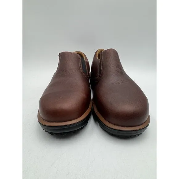 NEW Timberland BOLDON SD  Men's Slip On Safety Shoe Brown US Size 8 Wide NIB
