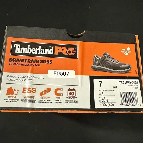 New Timberland Pro Drivetrain Low SD35 Safety Shoes Sneakers 7