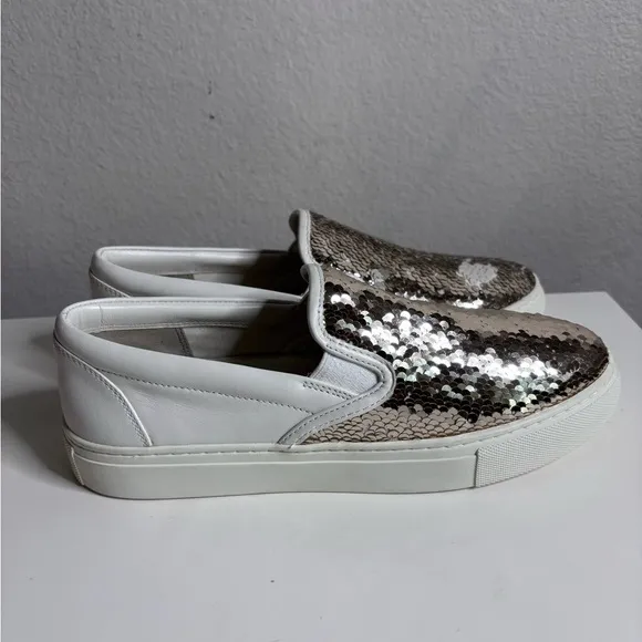 New Tory Burch Carter Flip Sequin Slip-On Sneakers 8