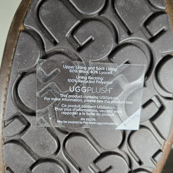 NEW UGG Australia Ascot Mens Size 11 3E EEE Moccasin Leather Slipper Shoes Brown