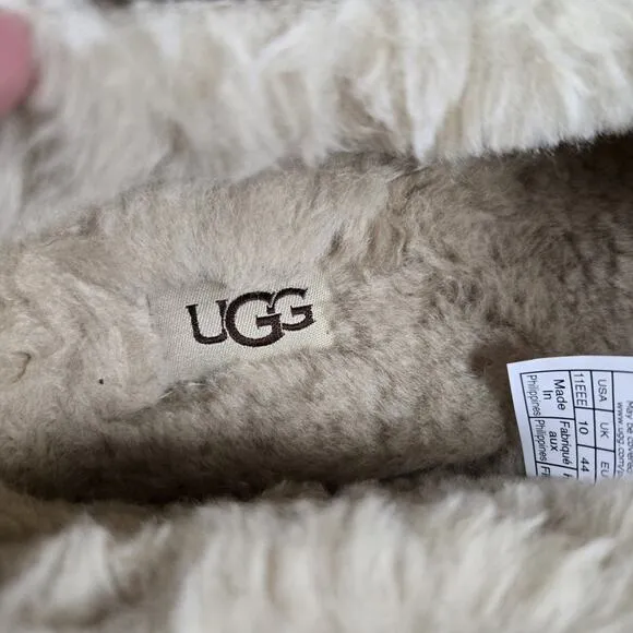 NEW UGG Australia Ascot Mens Size 11 3E EEE Moccasin Leather Slipper Shoes Brown