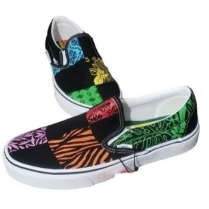 New Vans Classic Slip On Crayola Diy Trace Your Dreams Sneakers