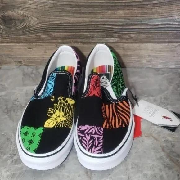 New Vans Classic Slip On Crayola Diy Trace Your Dreams Sneakers