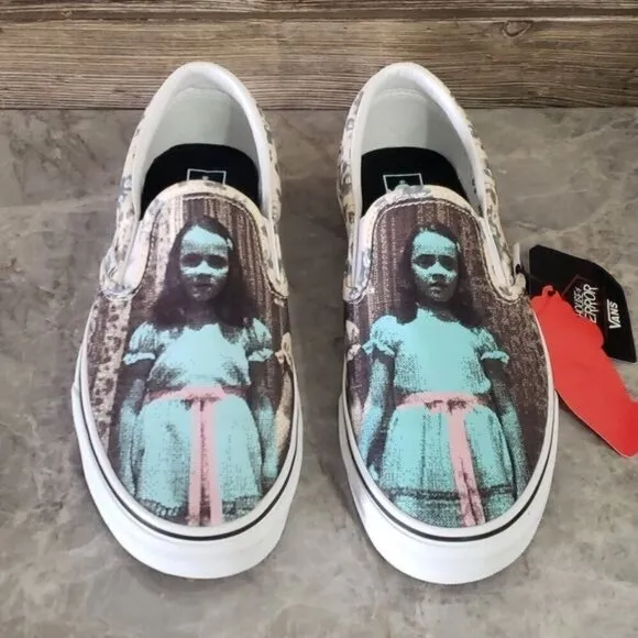 New Vans x The House Of Terror Classic Slip On The Shinning Sneakers