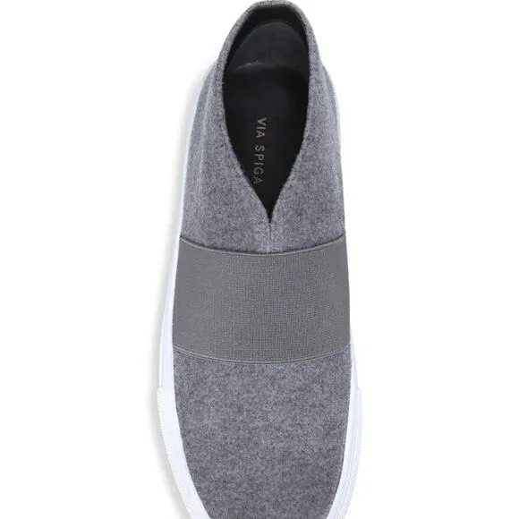 NEW VIA SPIGA Sayer Shearling Slip On Sneakers