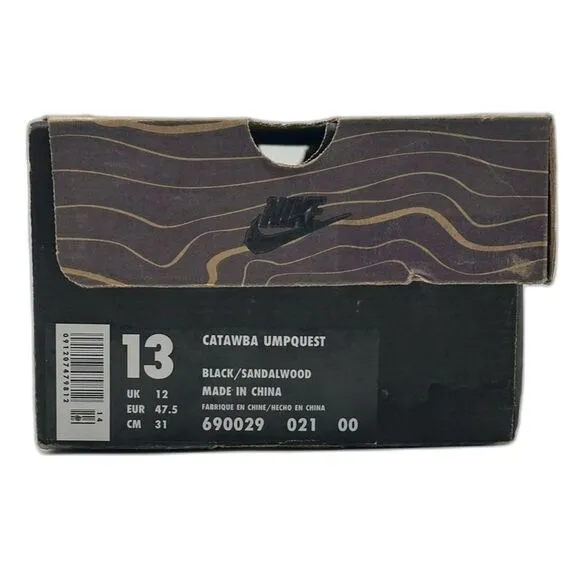 New Vtg Nike ACG Hike Sandals 90s Black Shoes Men's Size 13 Catawba Umpquest NWB