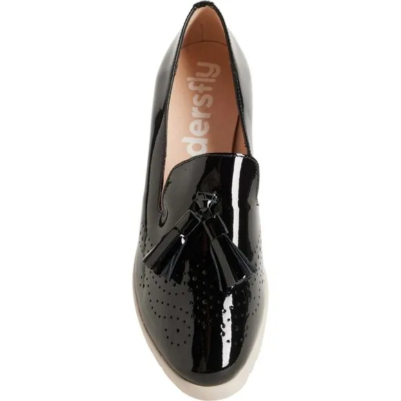 NEW Wonders Made in Spain C-3366 Tassel Loafer Wedge Shoes Leather For Women 253