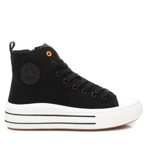 NEW XTI women's canvas ankle boots in black