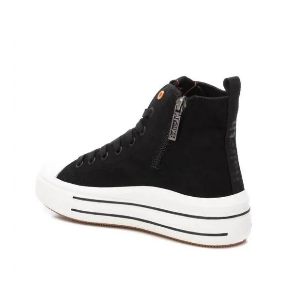 NEW XTI women's canvas ankle boots in black