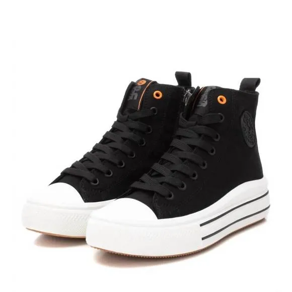 NEW XTI women's canvas ankle boots in black