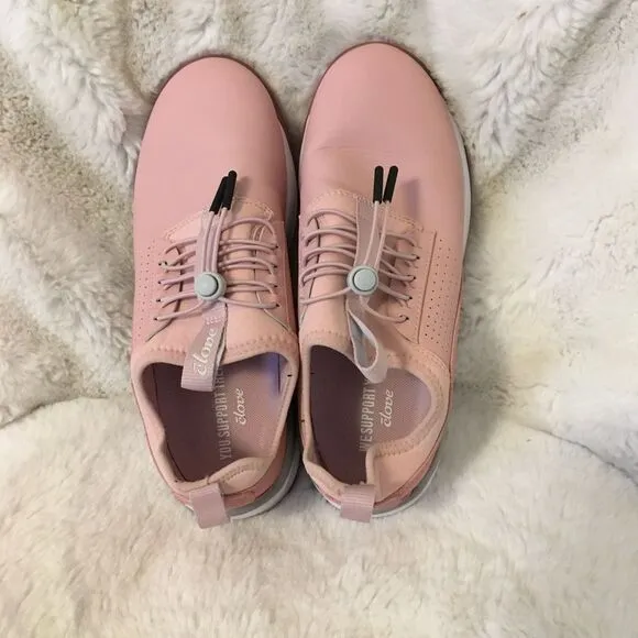 NEW Clove Pink Up Breast Cancer Awareness ComfortvNursing Sneakers Shoes 7.5