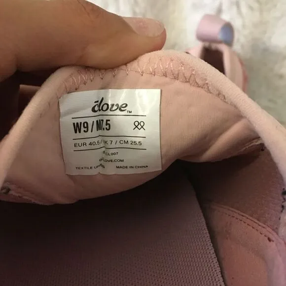 NEW Clove Pink Up Breast Cancer Awareness ComfortvNursing Sneakers Shoes 7.5