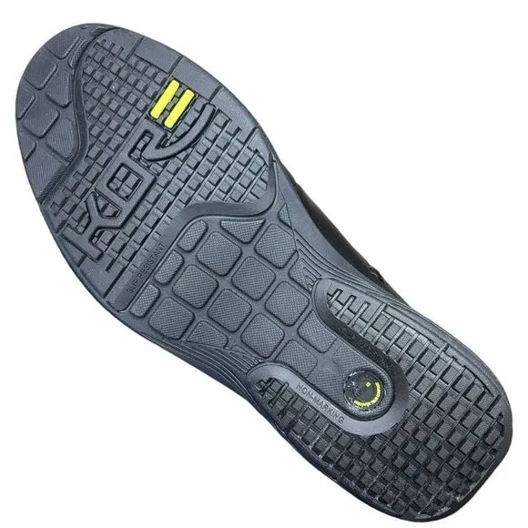 NEW Nunn Bush Men's Marvin Slip Resistant Black Work Safety Shoes 9.5 Extra Wide