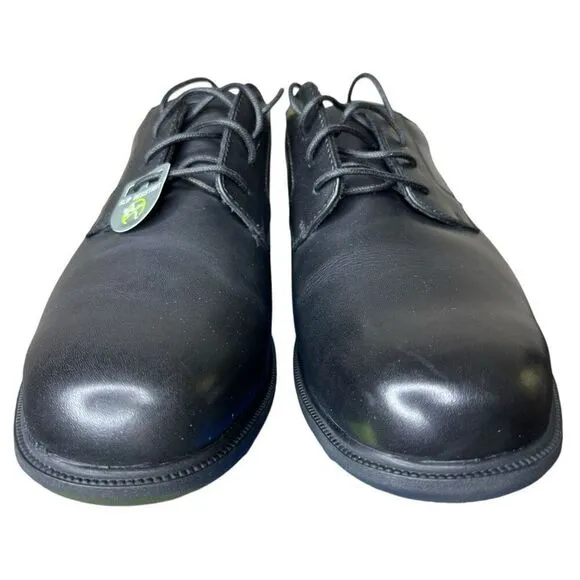 NEW Nunn Bush Men's Marvin Slip Resistant Black Work Safety Shoes 9.5 Extra Wide