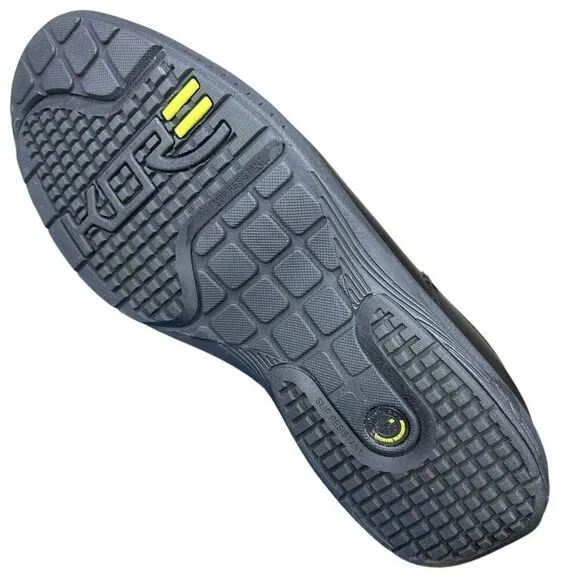 NEW Nunn Bush Men's Marvin Slip Resistant Black Work Safety Shoes 9.5 Extra Wide
