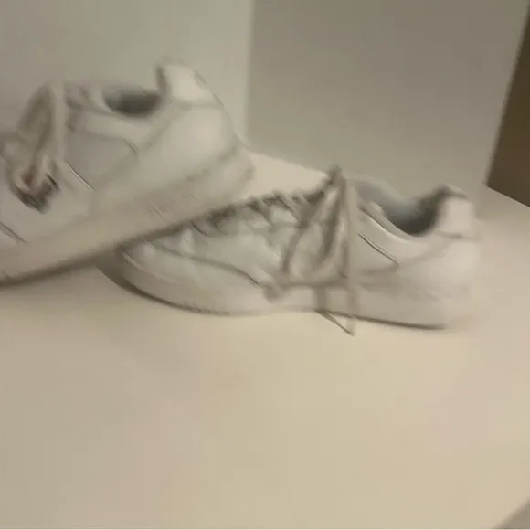 NFL Reebok Cincinnati Bengals Gym White Leather Dad Sneakers Shoes Men's 13.
