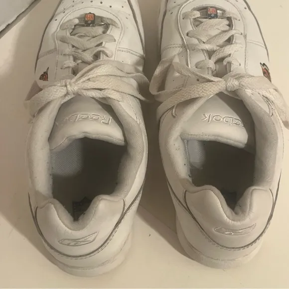 NFL Reebok Cincinnati Bengals Gym White Leather Dad Sneakers Shoes Men's 13.