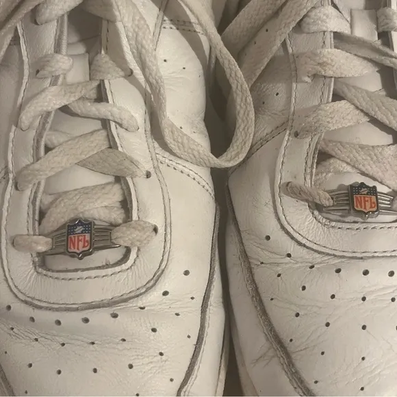 NFL Reebok Cincinnati Bengals Gym White Leather Dad Sneakers Shoes Men's 13.