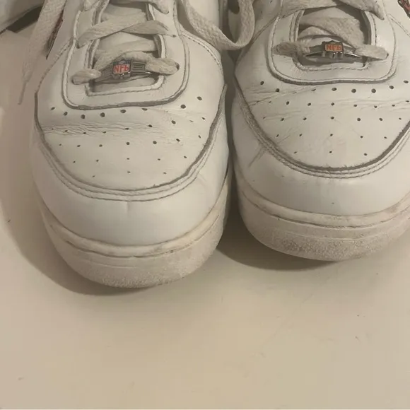NFL Reebok Cincinnati Bengals Gym White Leather Dad Sneakers Shoes Men's 13.