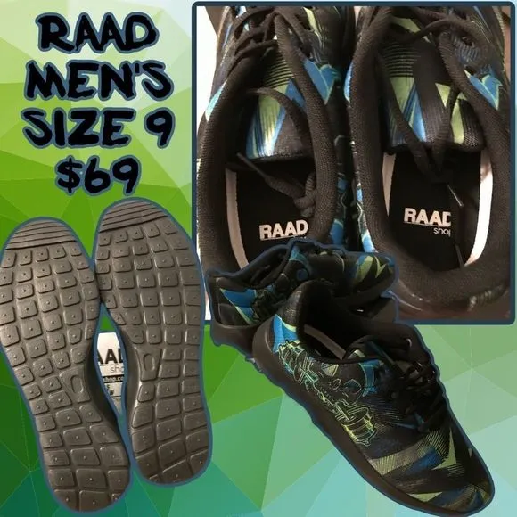 NIB $69 RAAD | Skeleton | Sneakers | Size 9