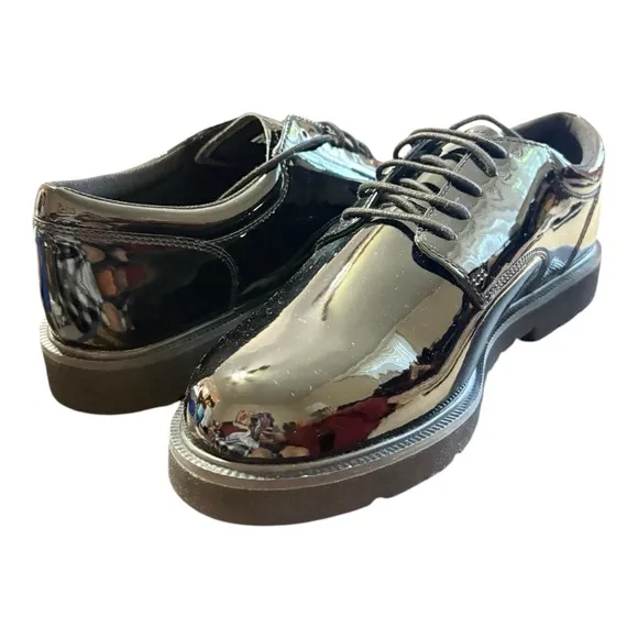 NIB Bates Men's High-Gloss Duty Oxford shoes Size 10.5