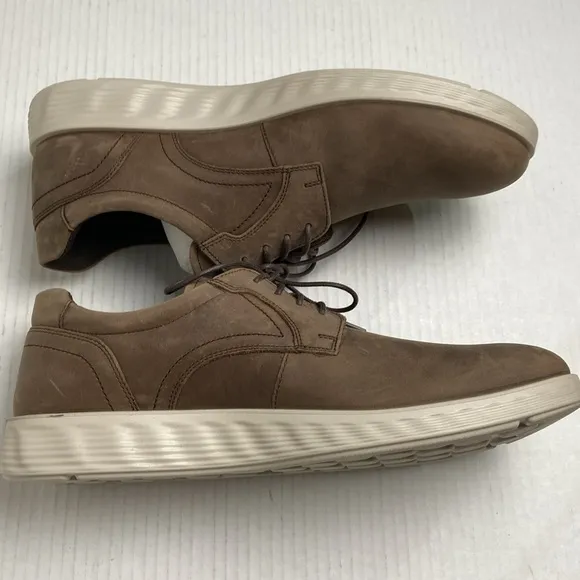 NIB ECCO Men's  S Lite Hybrid Coffee UST Oil Nubuck HM Derby Shoe EU43 US 9-9.5