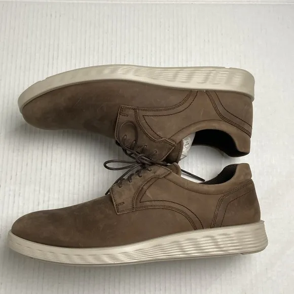 NIB ECCO Men's  S Lite Hybrid Coffee UST Oil Nubuck HM Derby Shoe EU43 US 9-9.5
