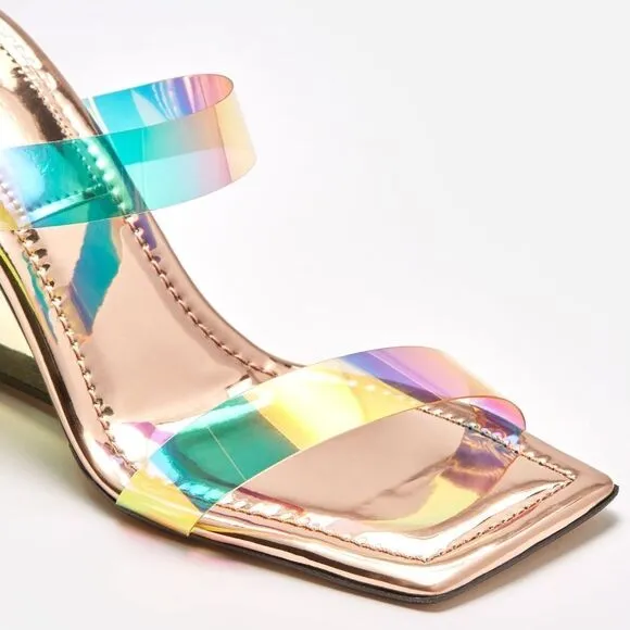 NIB Good American CINDER-F*CKING-RELLA WEDGE