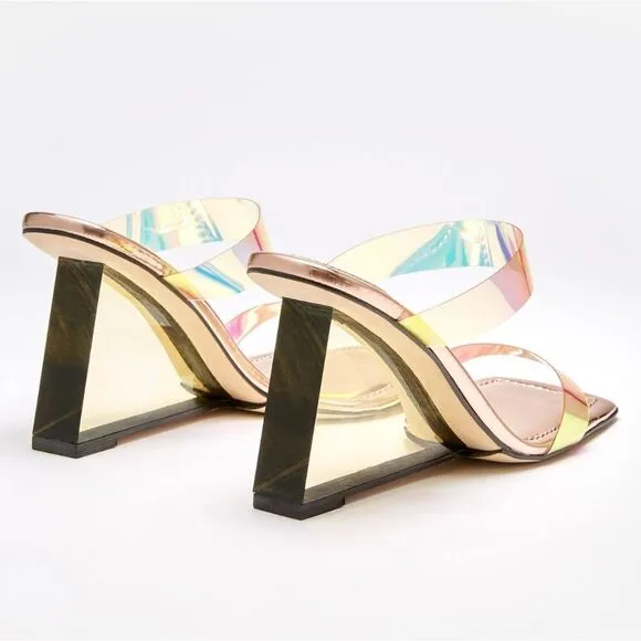 NIB Good American CINDER-F*CKING-RELLA WEDGE