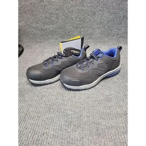 NIB Mens 8.5 Composit Toe Blue&amp;‎ Black Slip And Oil Resistant  Herman Survivors