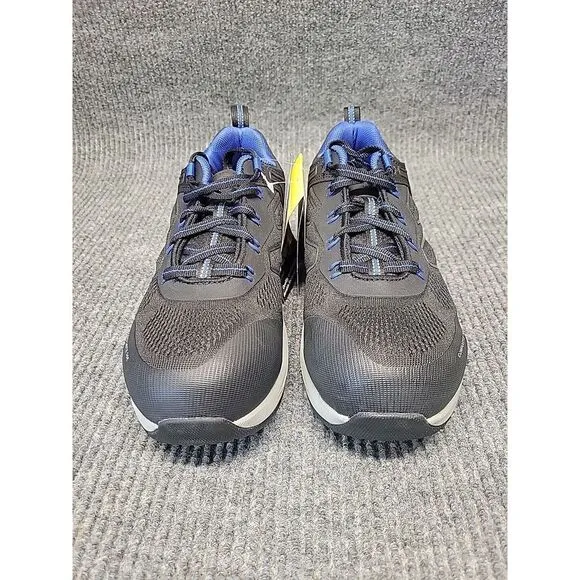 NIB Mens 8.5 Composit Toe Blue&amp;‎ Black Slip And Oil Resistant  Herman Survivors