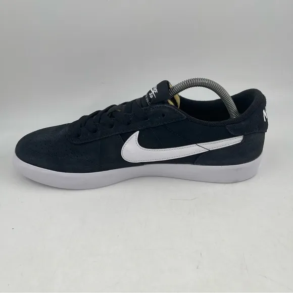 NIB 👞 Nike Men's SB Heritage Vulc Black Skateboarding Shoes Sneakers - Size 10