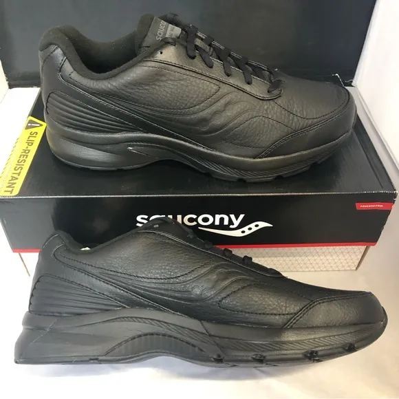 NIB Saucony Omni Walker 3 Black Noir Mens Tennis Shoes