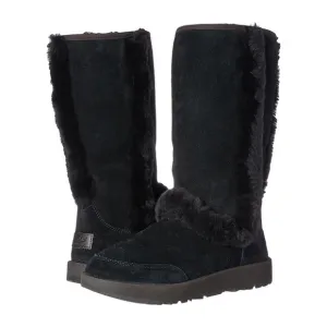 NIB UGG TALL SUNDANCE BLACK SUEDE‎ WATERPROOF BOOTS