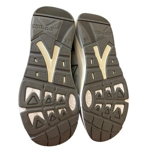 NIB Vionic Walk Strider Women's Size 10.5 M Gray /Gray Oxford Shoes Vio Motion