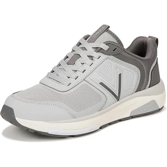 NIB Vionic Walk Strider Women's Size 10.5 M Gray /Gray Oxford Shoes Vio Motion