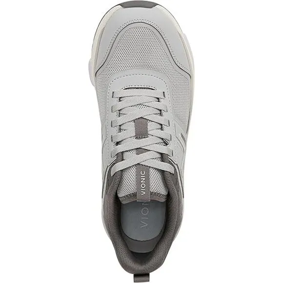 NIB Vionic Walk Strider Women's Size 10.5 M Gray /Gray Oxford Shoes Vio Motion