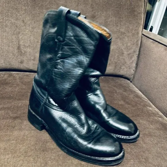 Nice Pair DAN POST Roper Boots w/Vibram soles 8.5